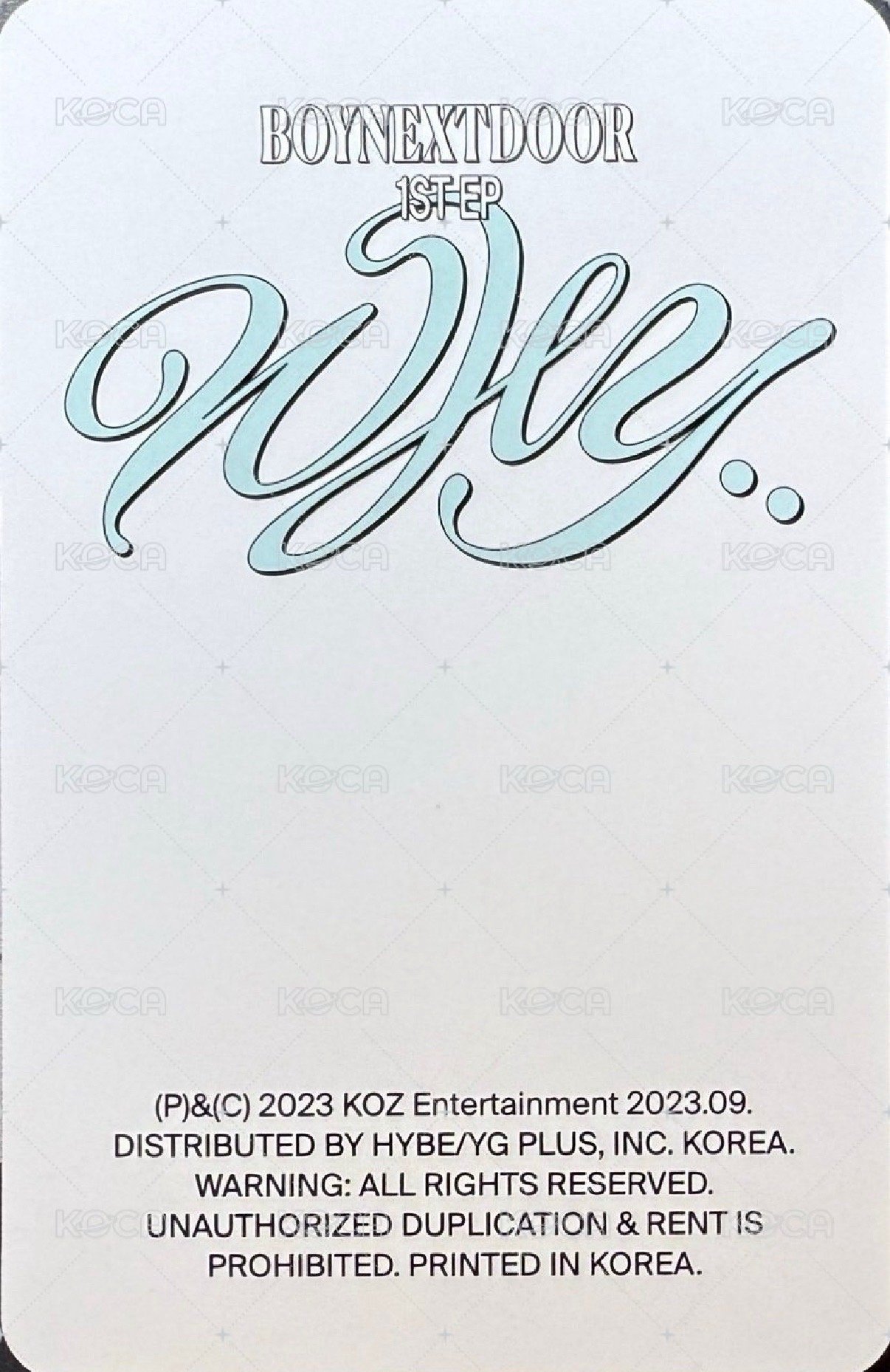 WHY.. km蝦皮 4.0 幸運卡 4 背面