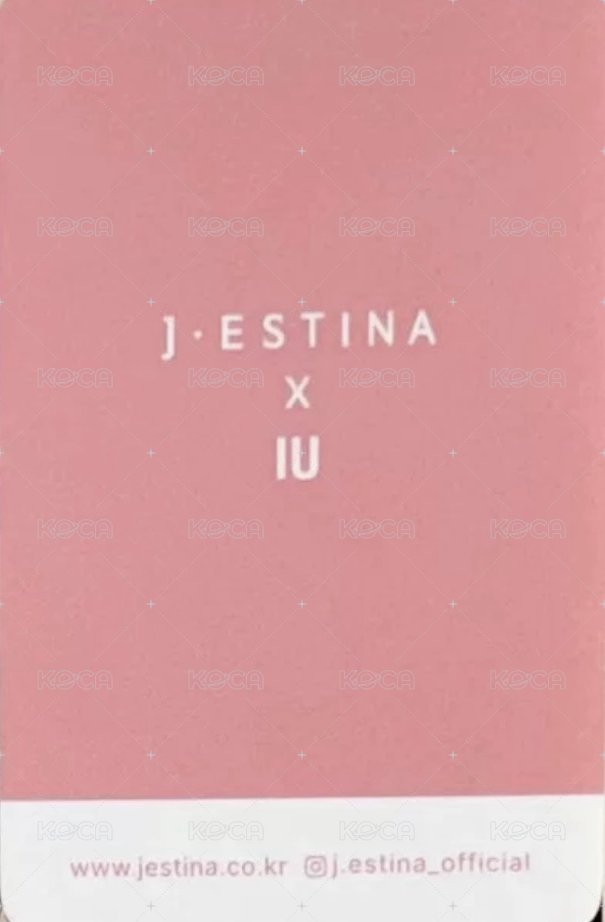 J.ESTINA珠寶 代言卡 2024 背面