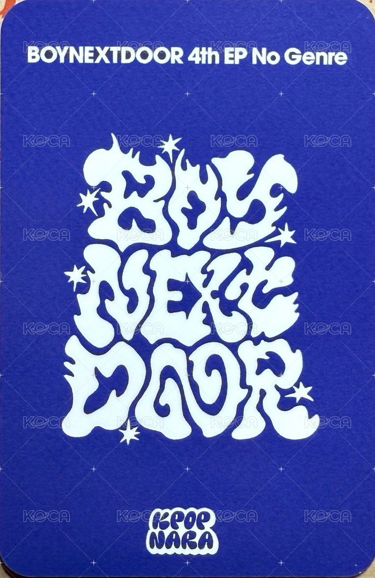 No Genre Kpop Nara 芝加哥線下 簽售卡  背面