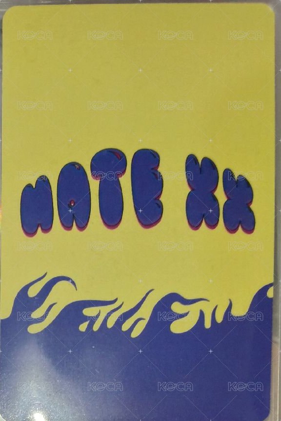 HATE XX 專輯卡 LIKE ver. 背面