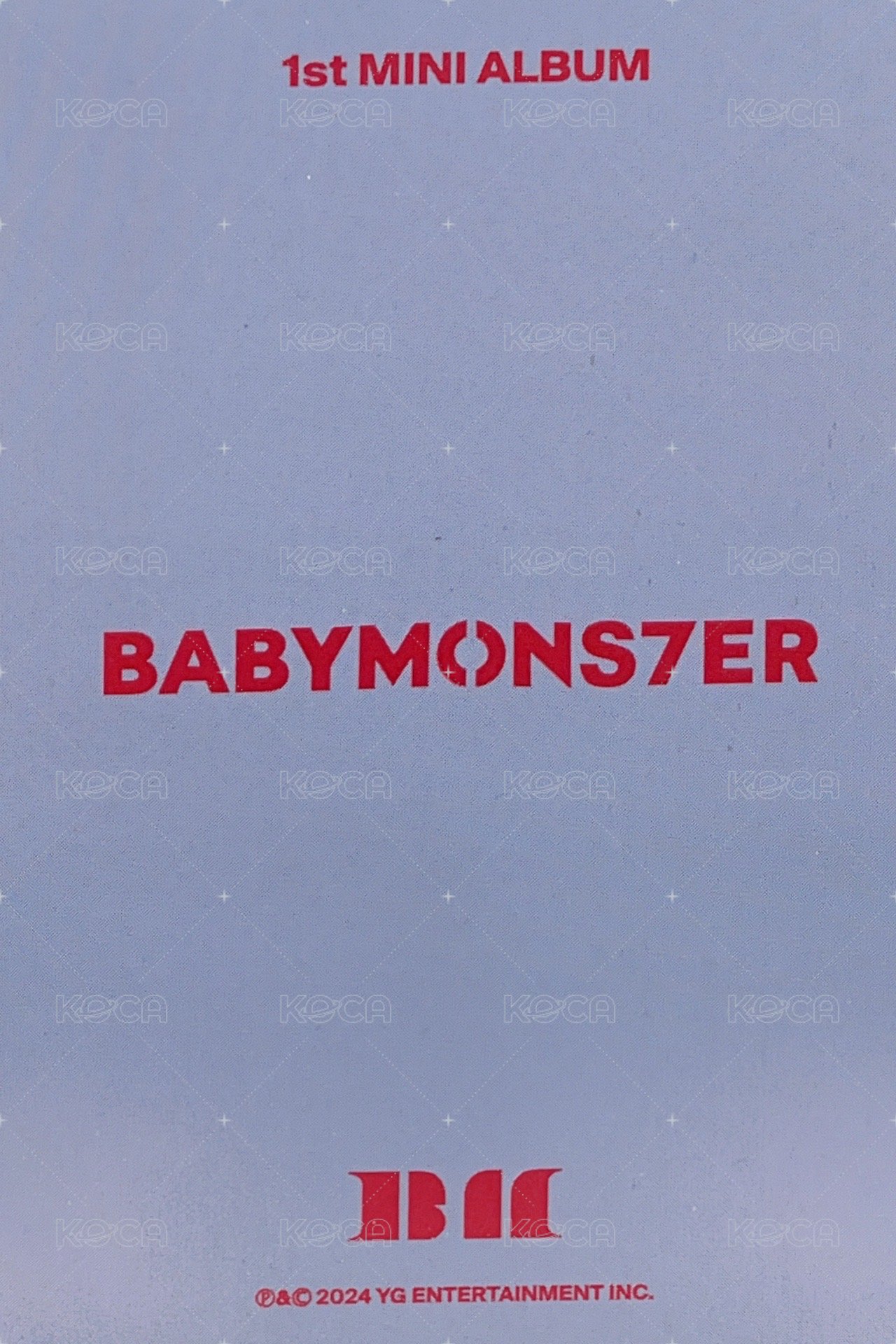 BABYMONS7ER 專輯卡  背面