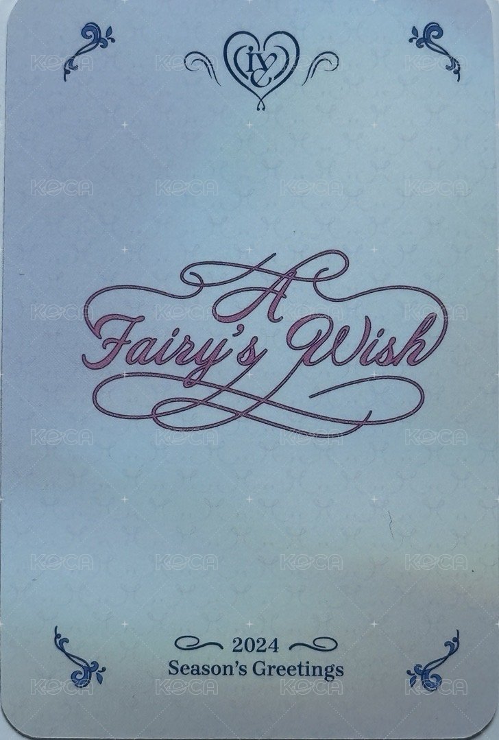 24 年曆 am 特典卡  背面