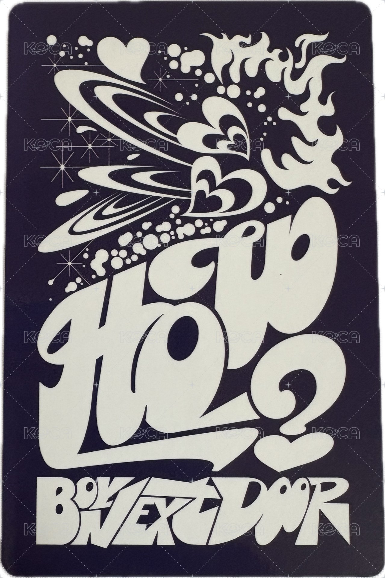 HOW? 專輯卡 Fire.ver  背面