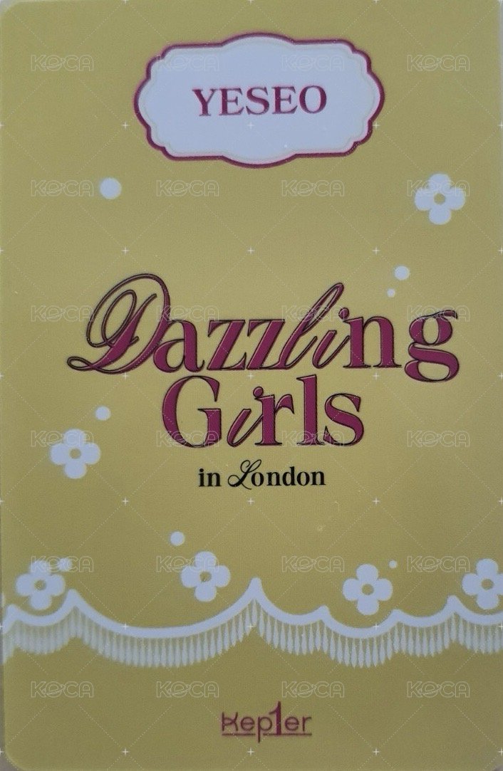 倫敦寫真 周邊卡 黃版卡套卡 背面