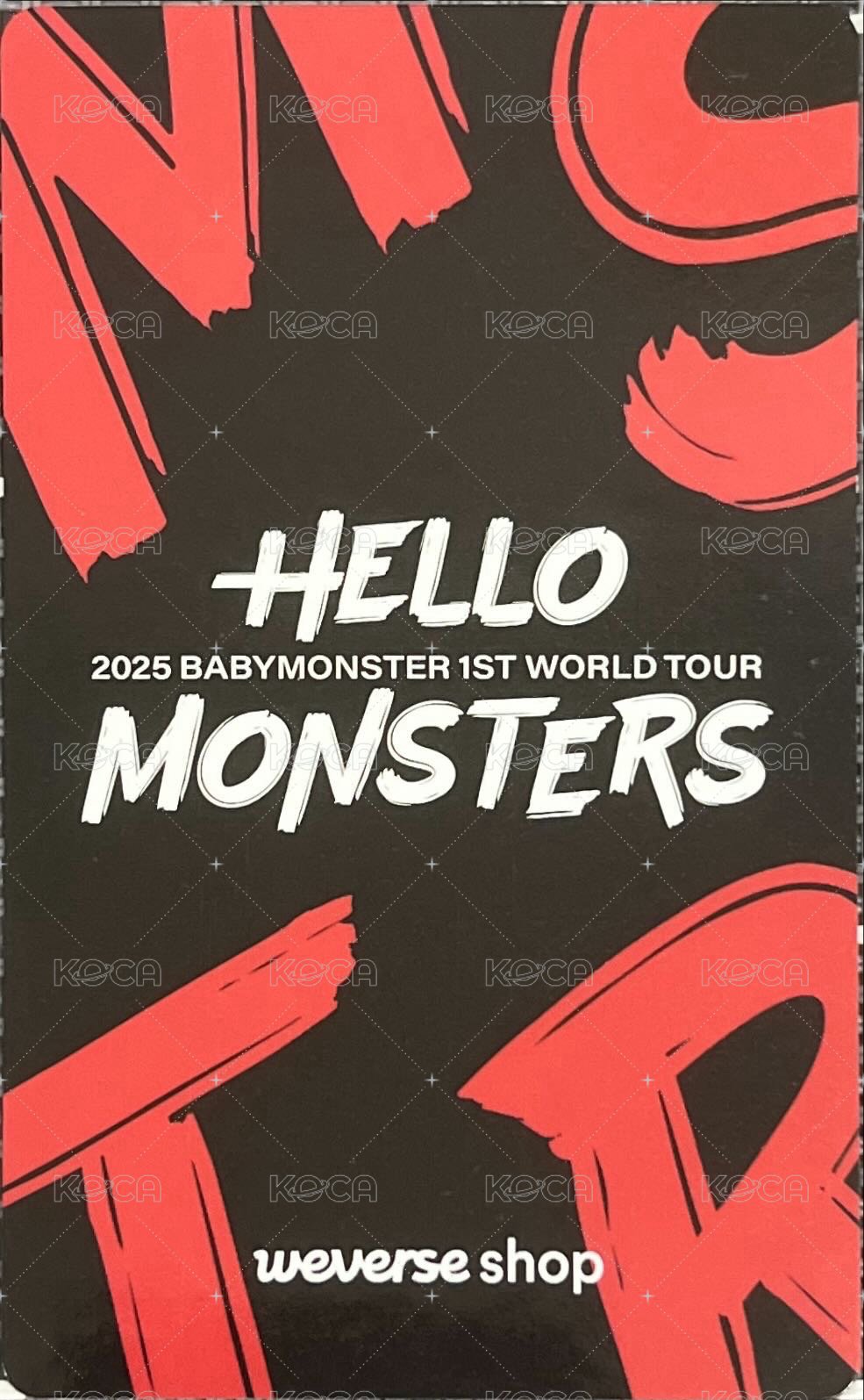 25’世巡 入場卡 / 場限卡 臺北場限卡 Ruka ver.C 背面