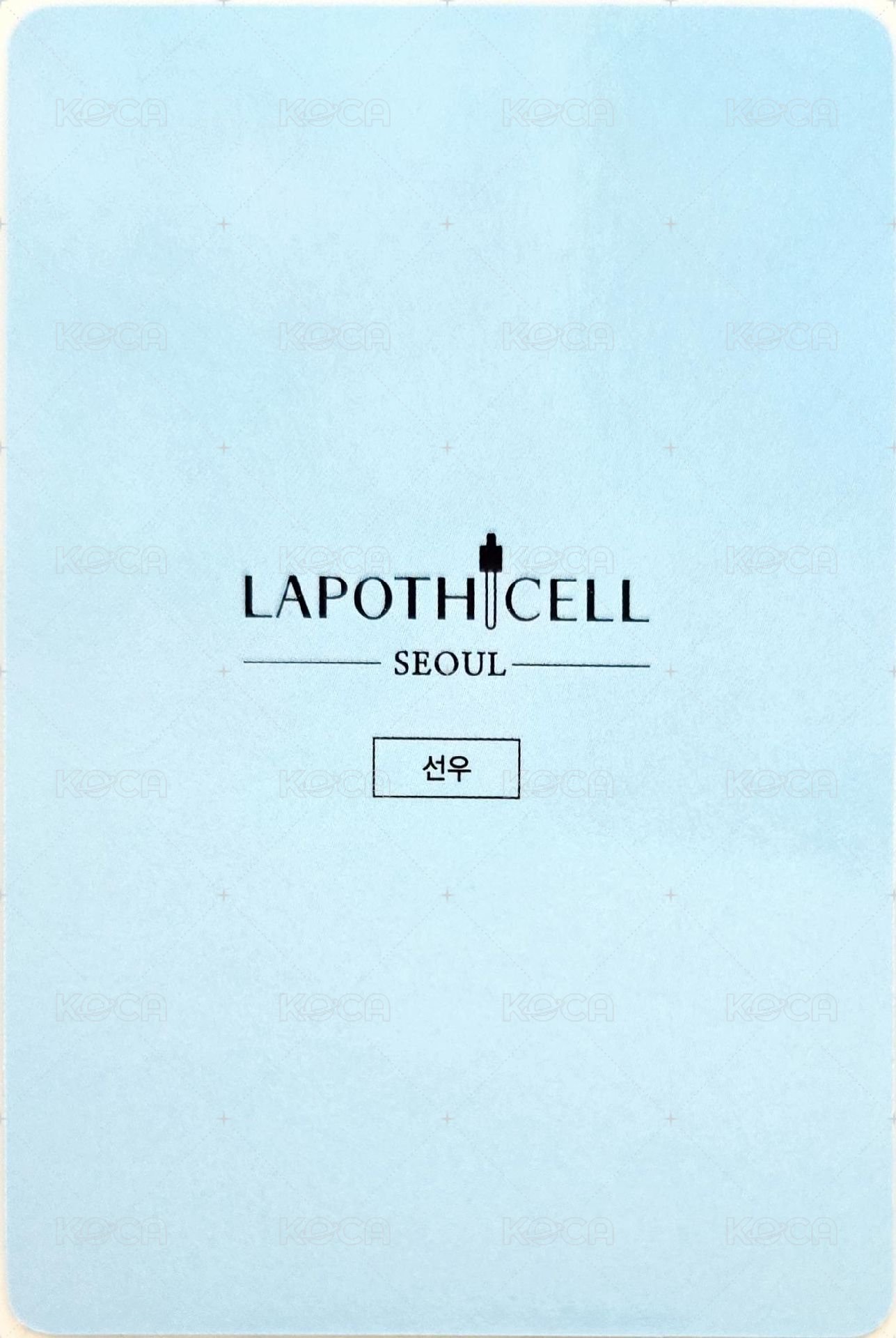 LAPOTHICELL oy 代言卡  背面