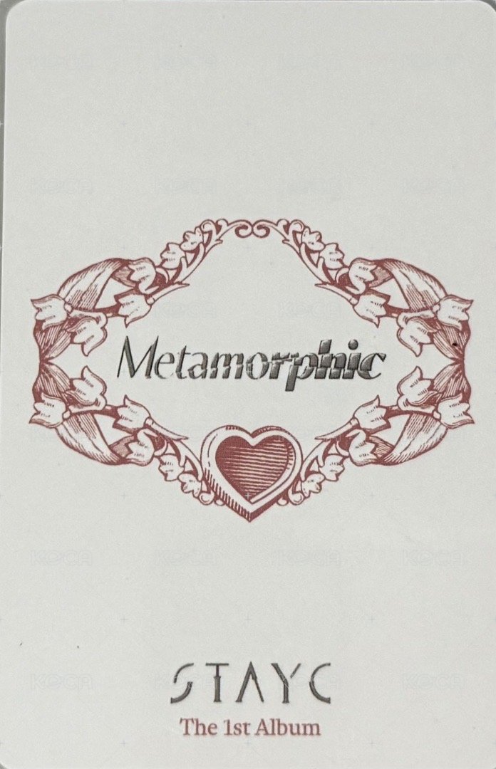 正規一 專輯卡 STAYC 正規一 珉莎 雙人專卡 背面