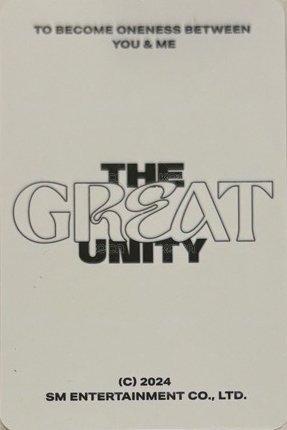 THE GREAT UNITY展會 隨機卡  背面