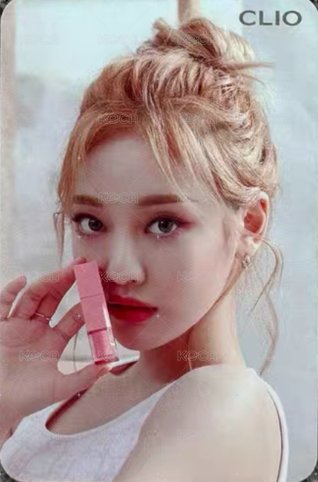 代言卡 clio氣墊寧 背面