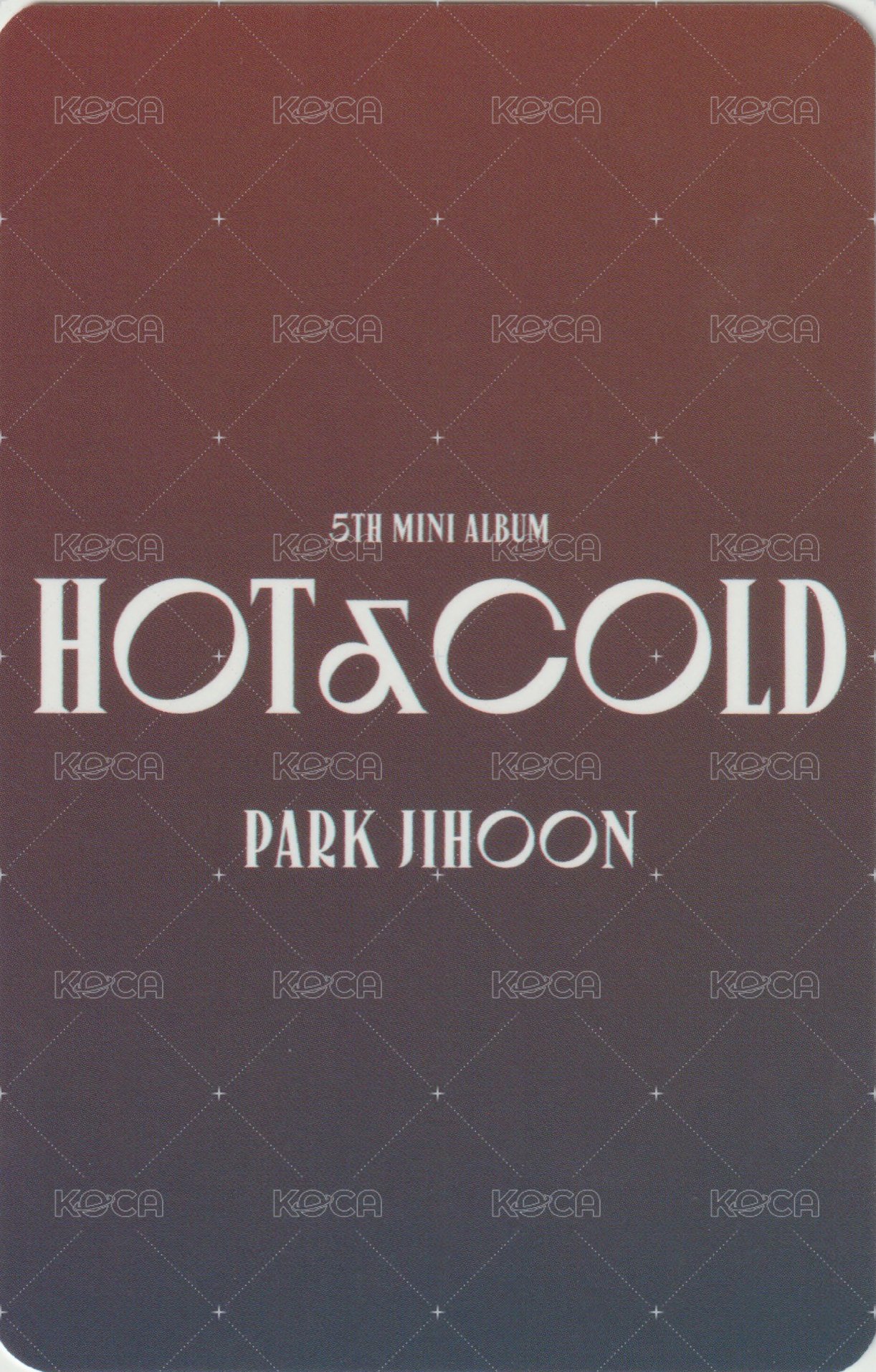 5th MINI MK MEDIA 簽售卡  背面