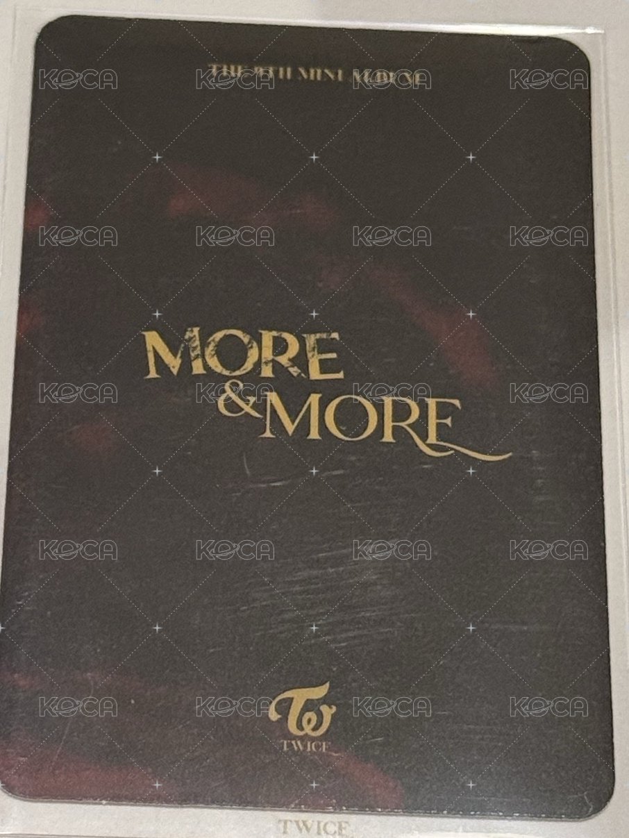 MORE & MORE 專輯卡  背面