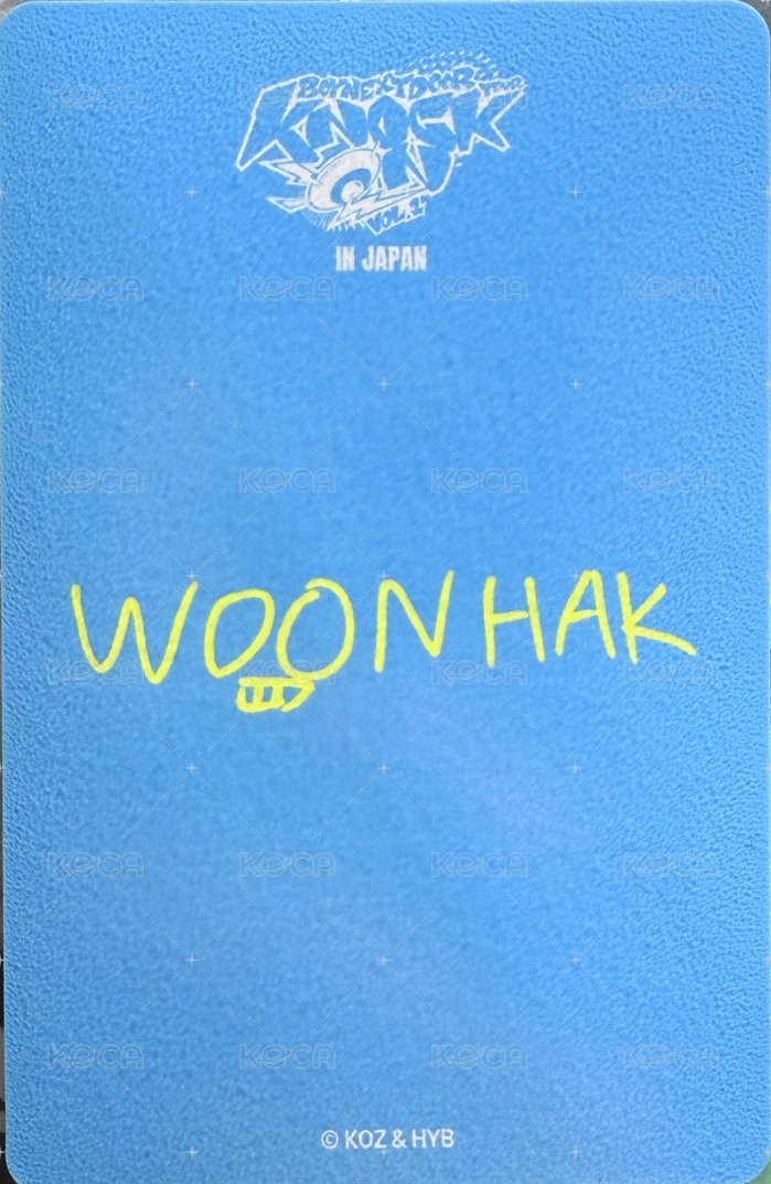 Knock On 巡迴 隨機卡 6 背面