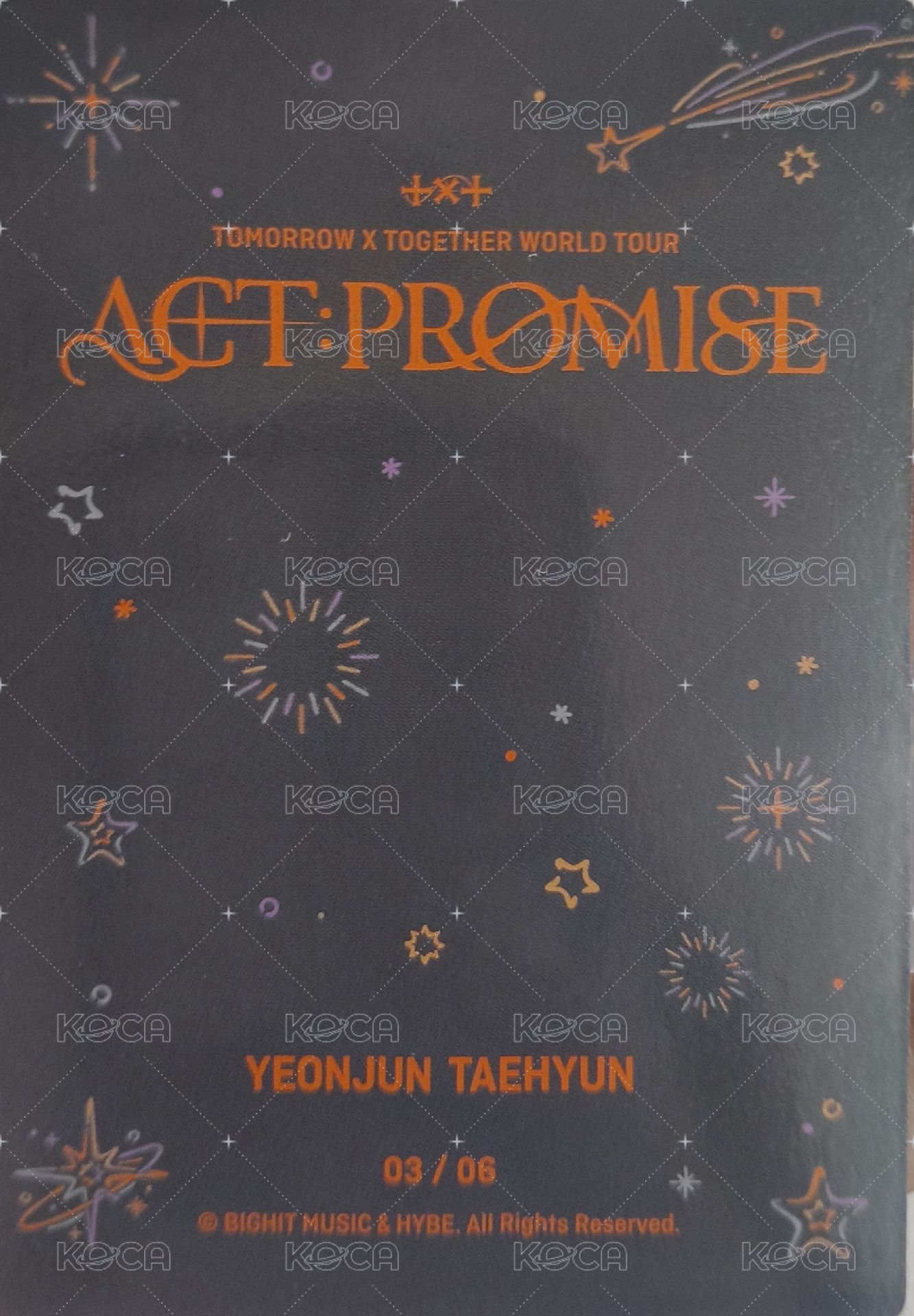 24’巡迴 隨機卡  背面