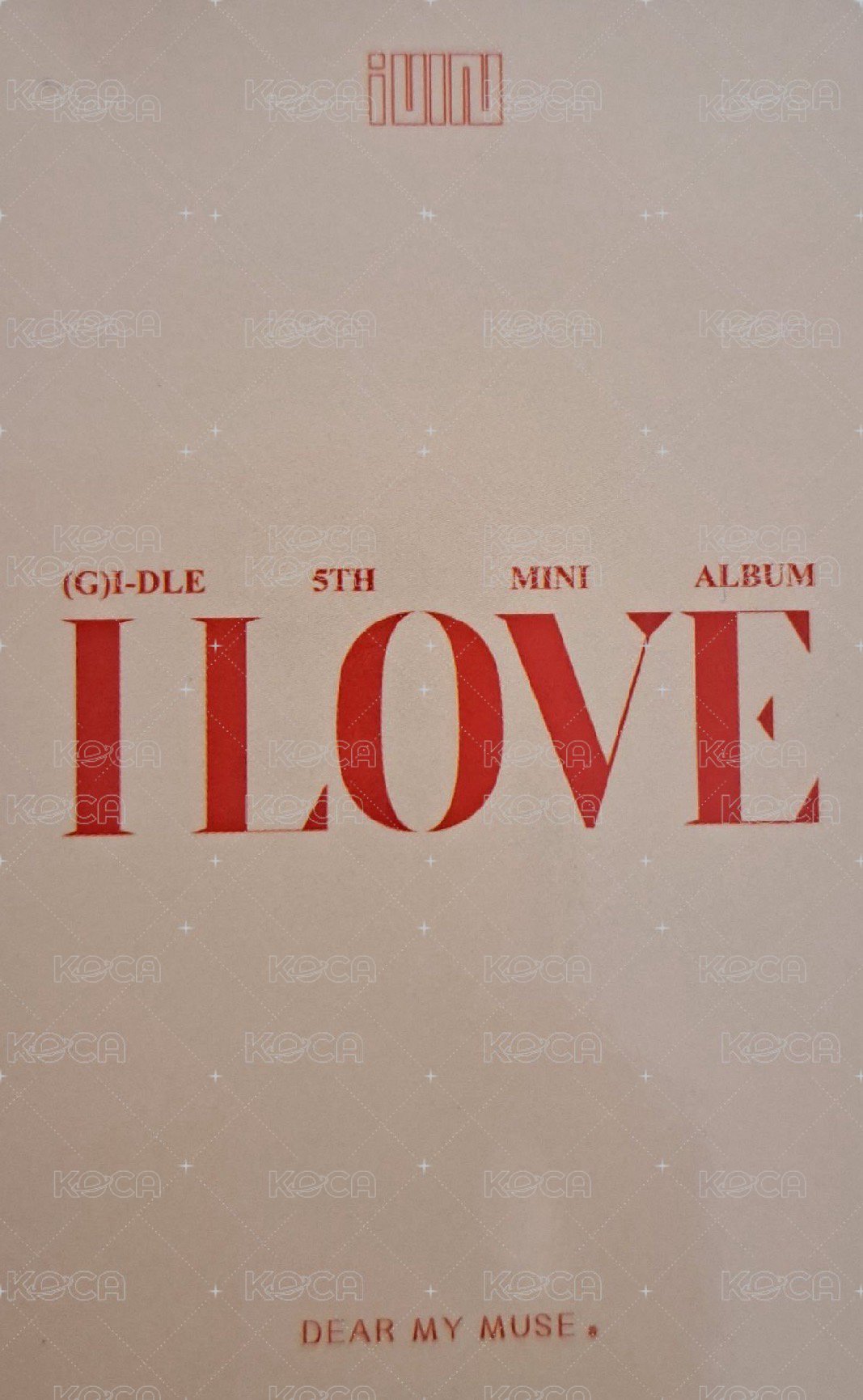 I LOVE dmm 1.0 特典卡 預售 背面