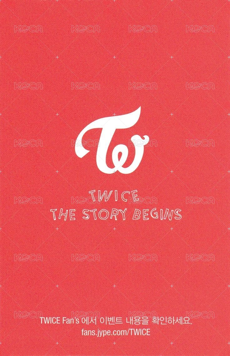 THE STORY BEGINS 專輯卡  背面