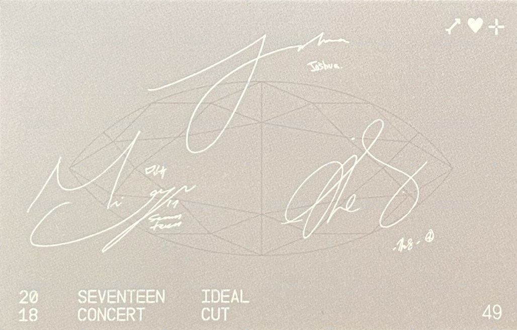 IDEAL CUT 隨機卡 韓版卡包卡 背面