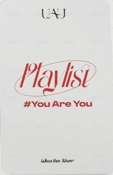 Playlist #You Are You wf 2.0 簽售卡 養樂多 ver. 背面