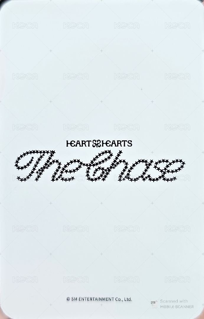 單一 yes24 特典卡  背面