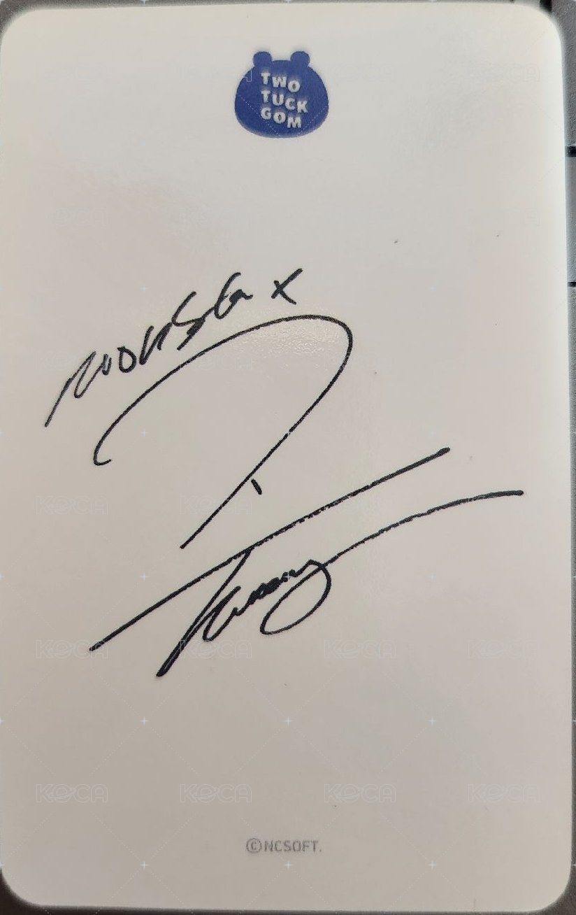 TTG雙下巴熊 11STREET 特典卡  背面