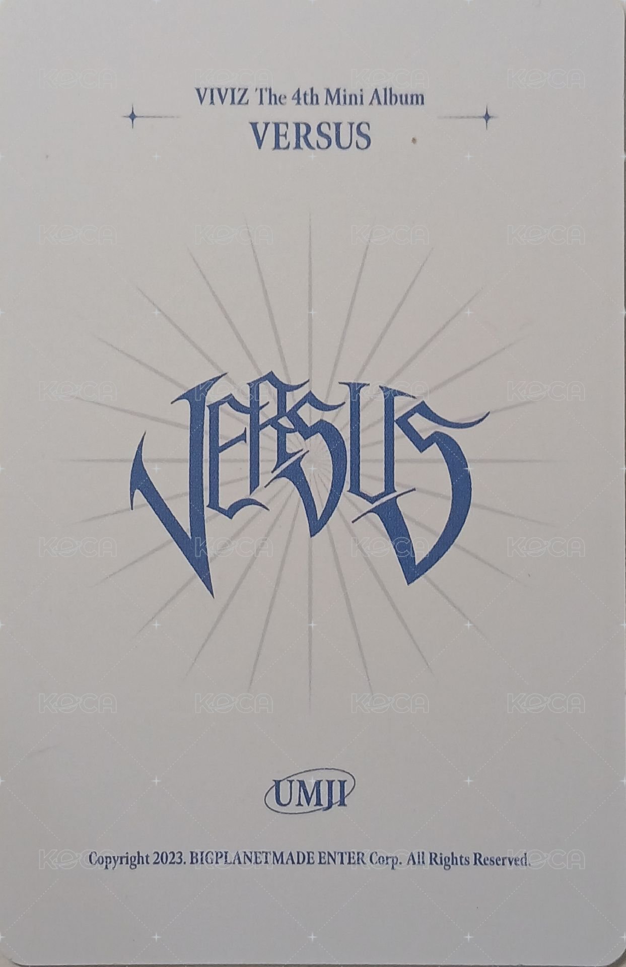 迷四 專輯卡 plve 背面