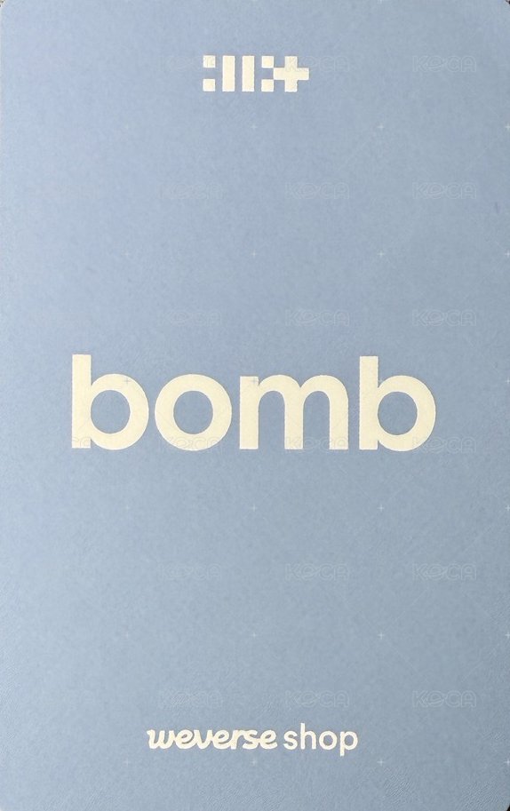 bomb YT 2.0 特典卡  背面