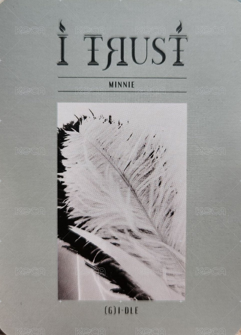 I TRUST 專輯卡 灰版 背面