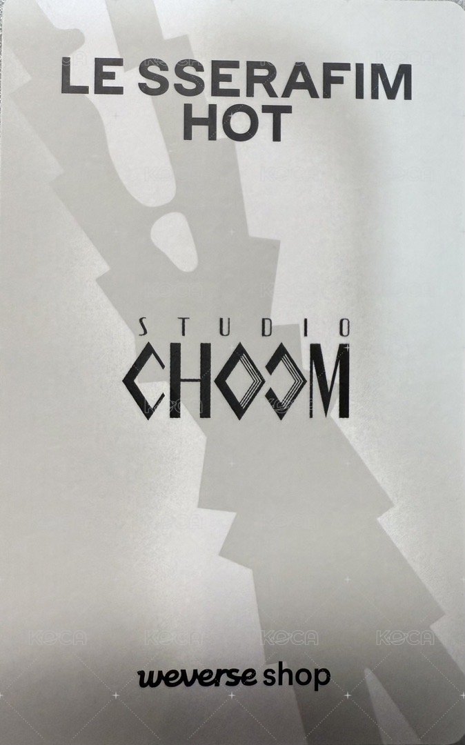 HOT YT PB版 特典卡 STUDIO CHOOM 背面