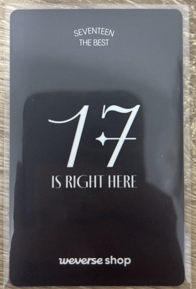 勝寬 Seungkwan wvs特典小卡