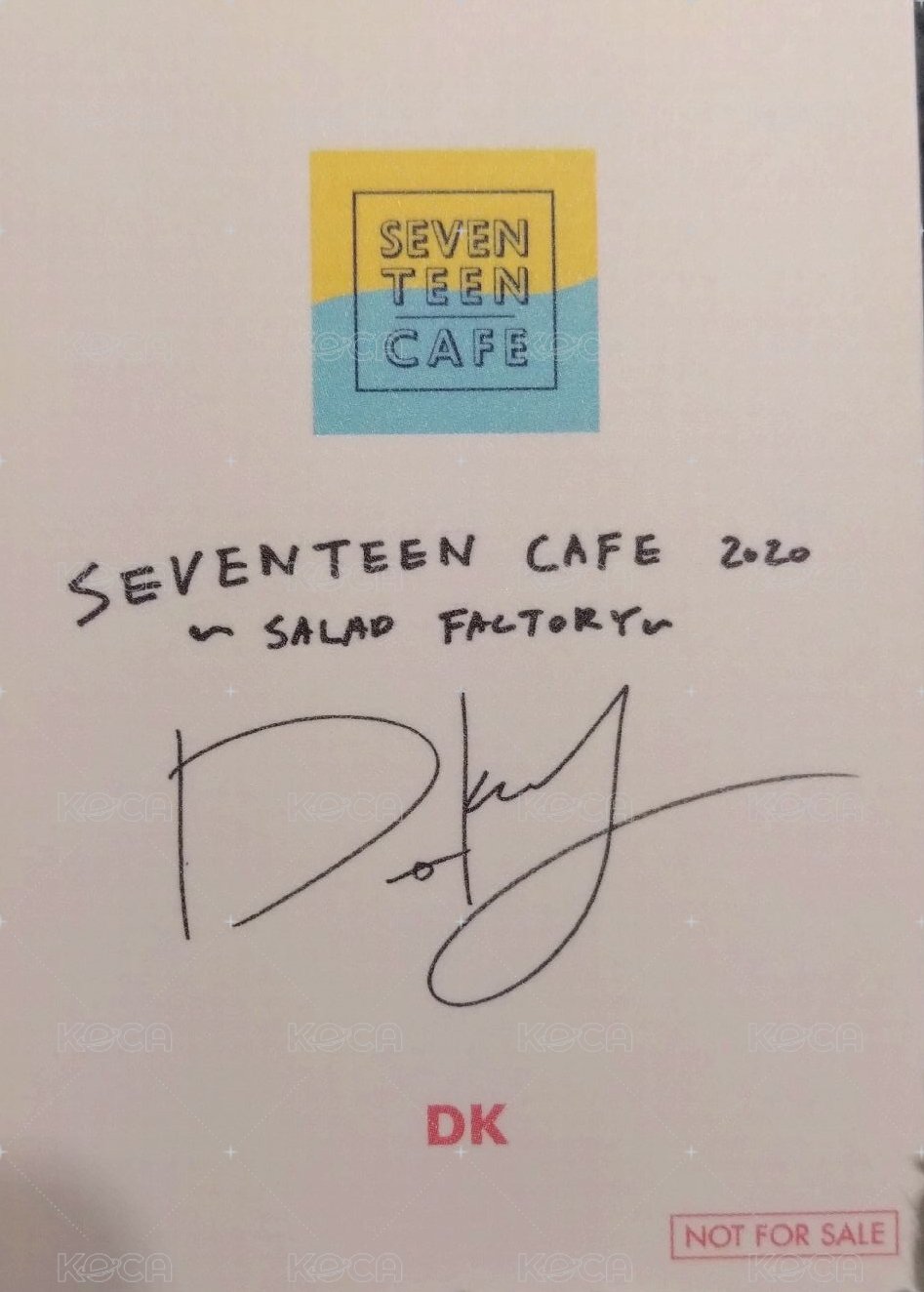 20’夏季CAFE 入場卡 / 場限卡  背面