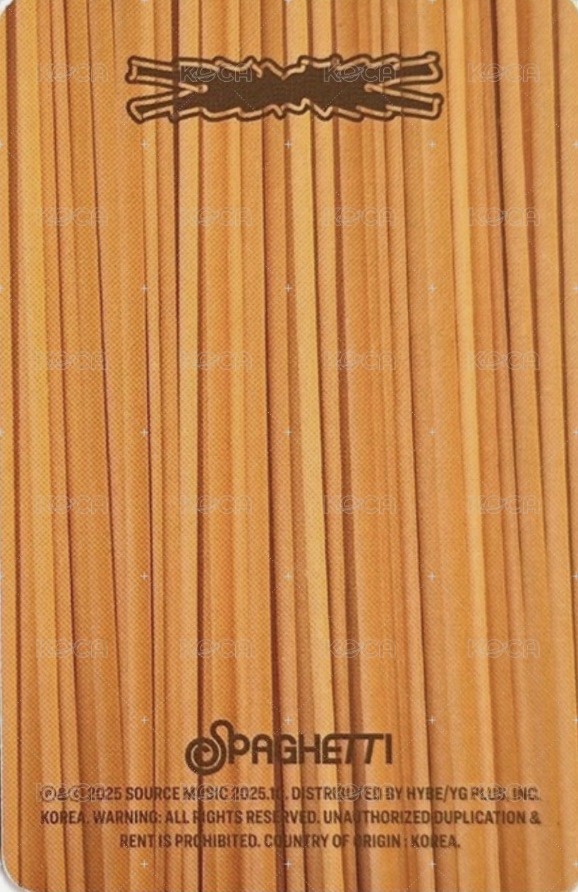 SPAGHETTI 專輯卡 vol.1 背面