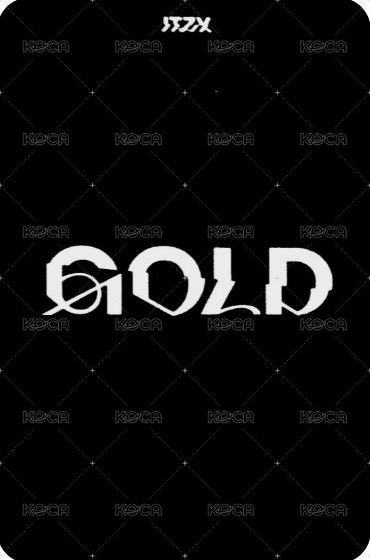 GOLD 末放 打歌卡  背面