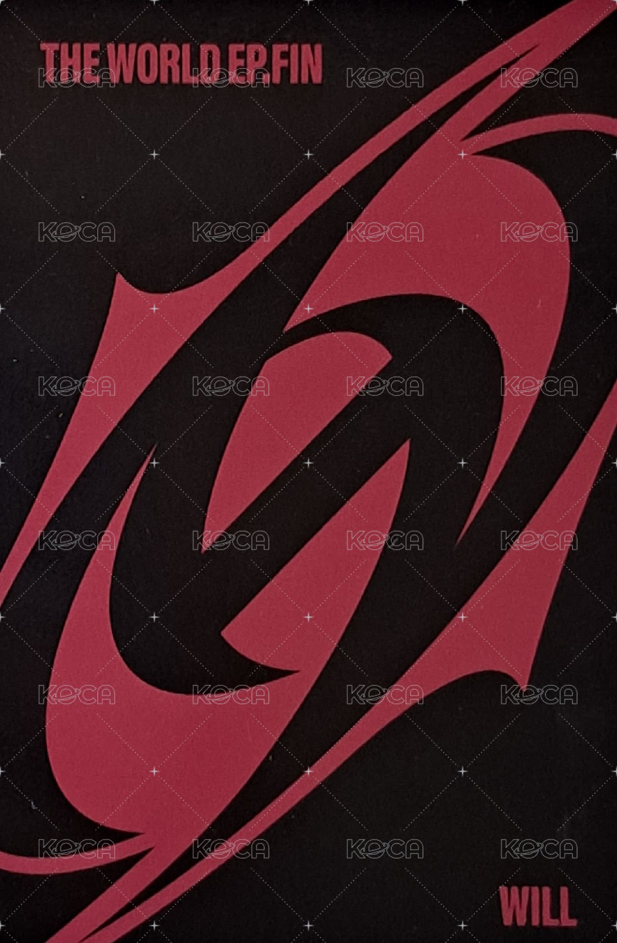 WILL 專輯卡 Diary ver. Z 背面