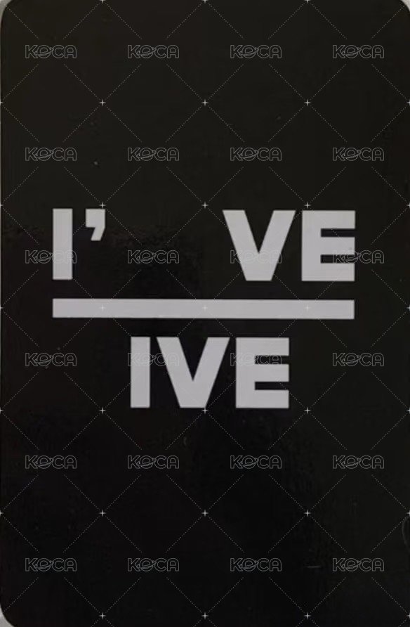 I've IVE k4 簽售卡  背面