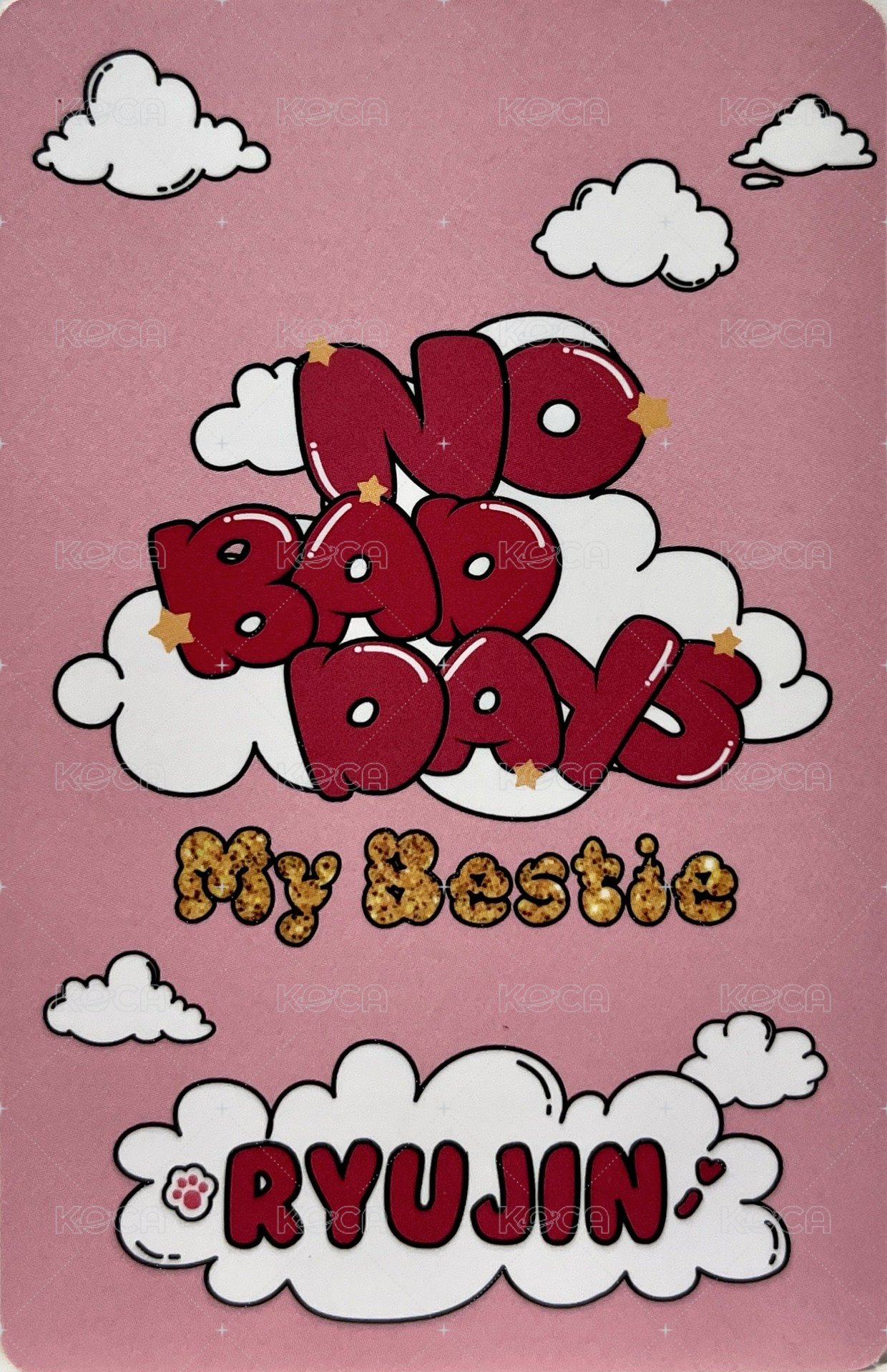 NO BAD DAYS 周邊卡 五月 背面