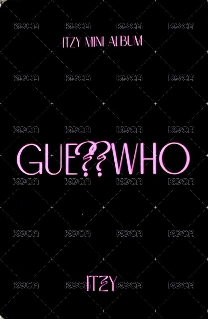 GUESS WHO yzy 預售 特典卡  背面