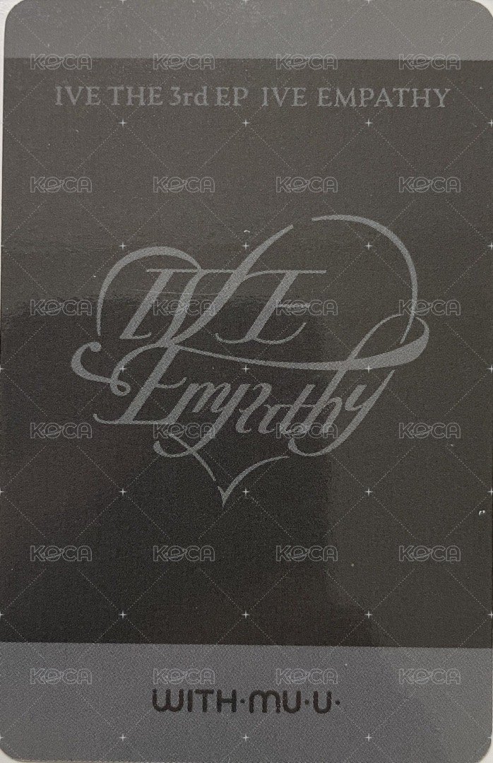 IVE EMPATHY wm 幸運卡 ive 5.0員拍 背面