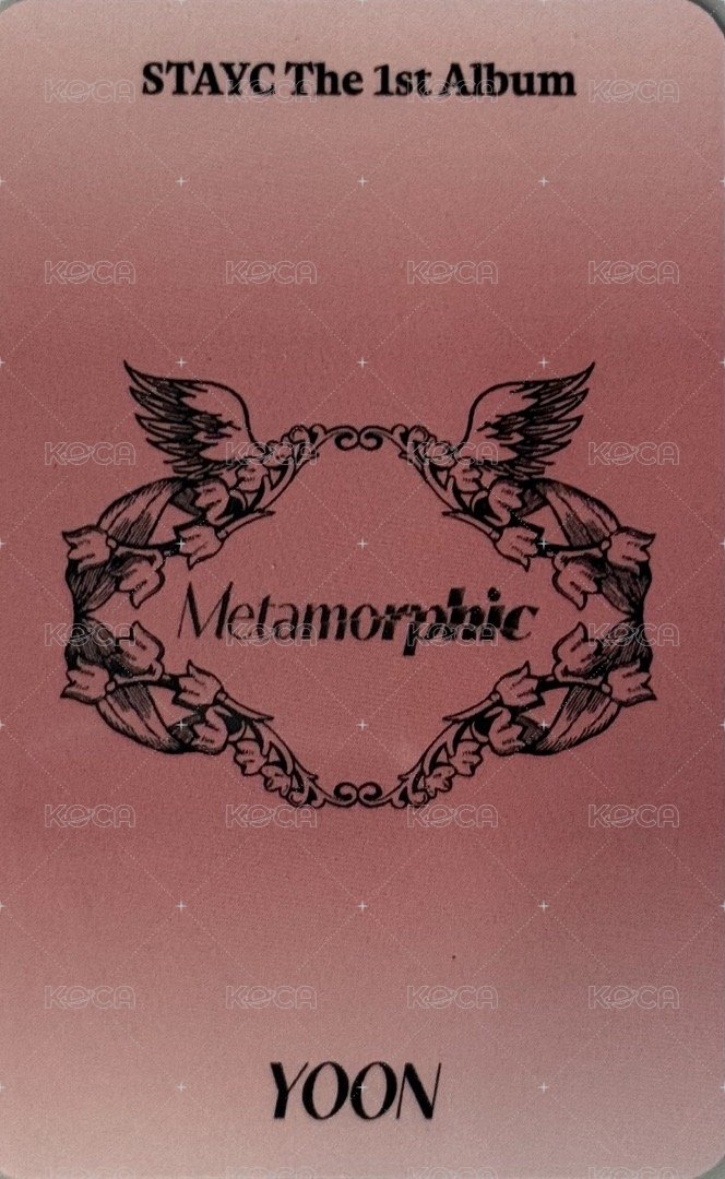 正規一 專輯卡 STAYC 正規一 電子專卡 YOON 背面