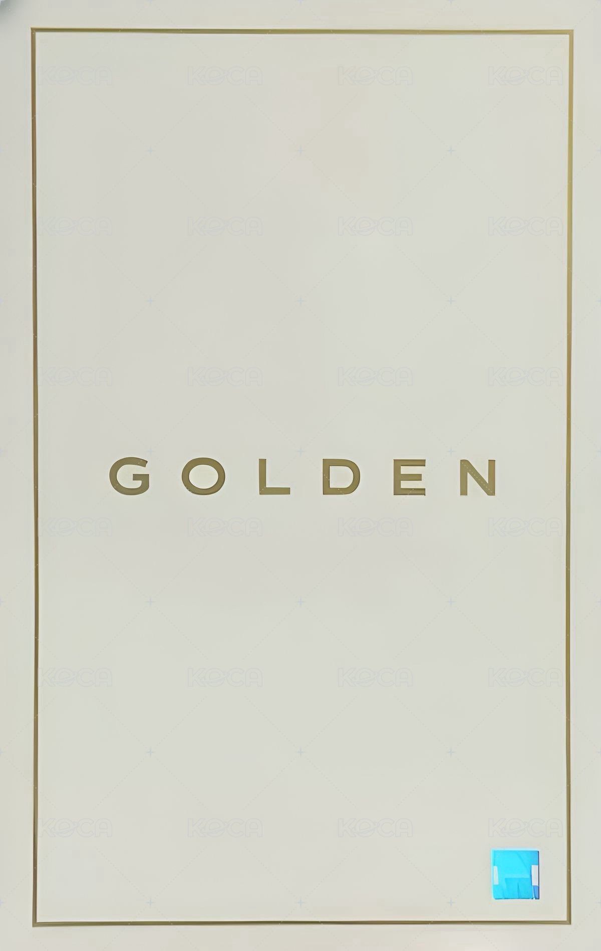 GOLDEN m2u 1.0 Lucky draw card  Back