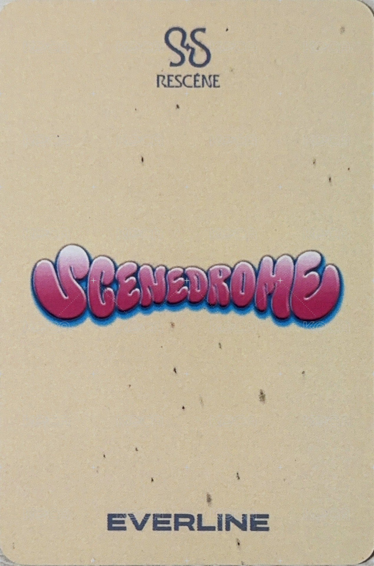 SCENEDROME el 3.0線上 簽售卡  背面