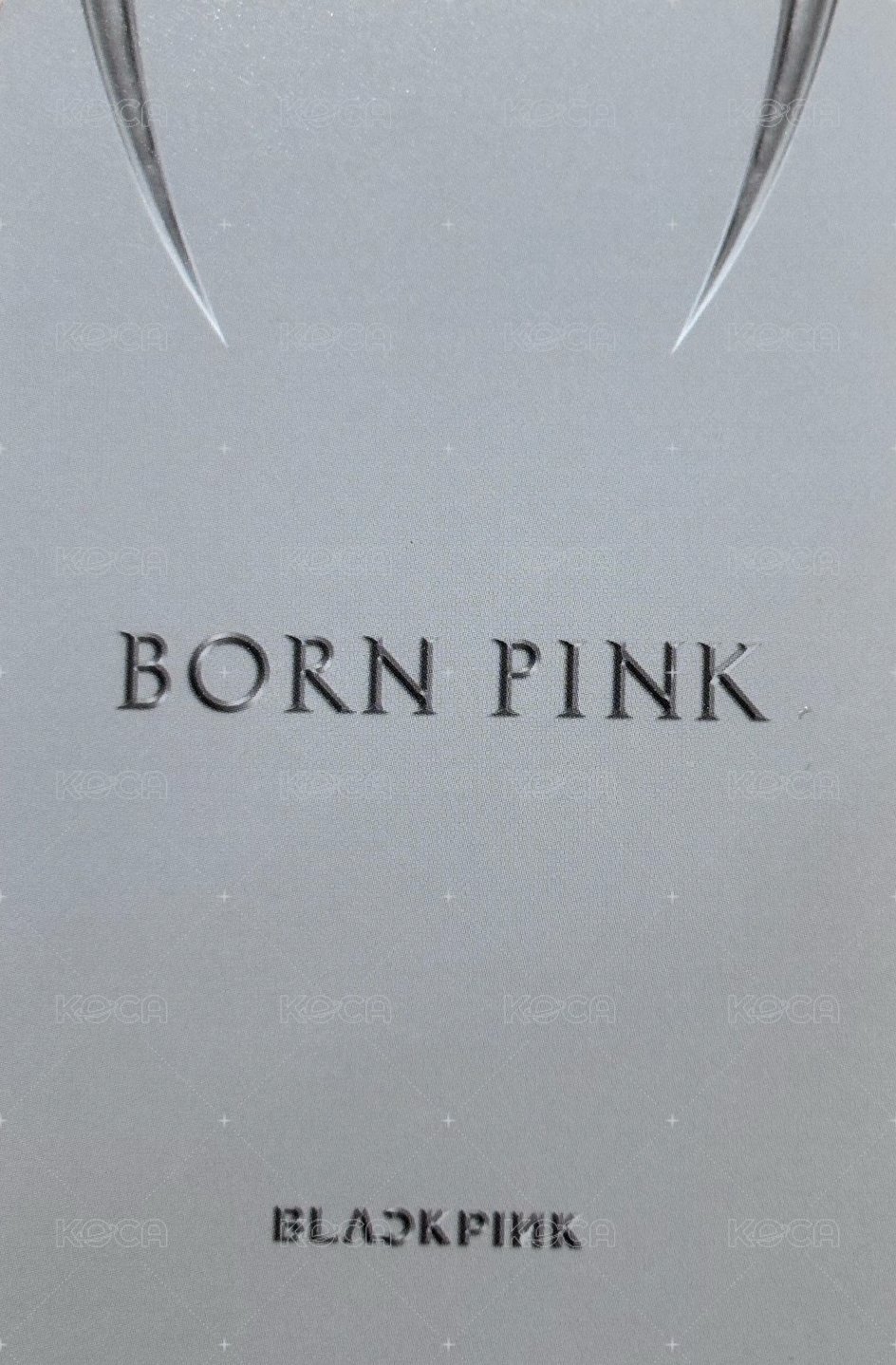 BORN PINK k4 團封 特典卡 淚鑽肉 背面