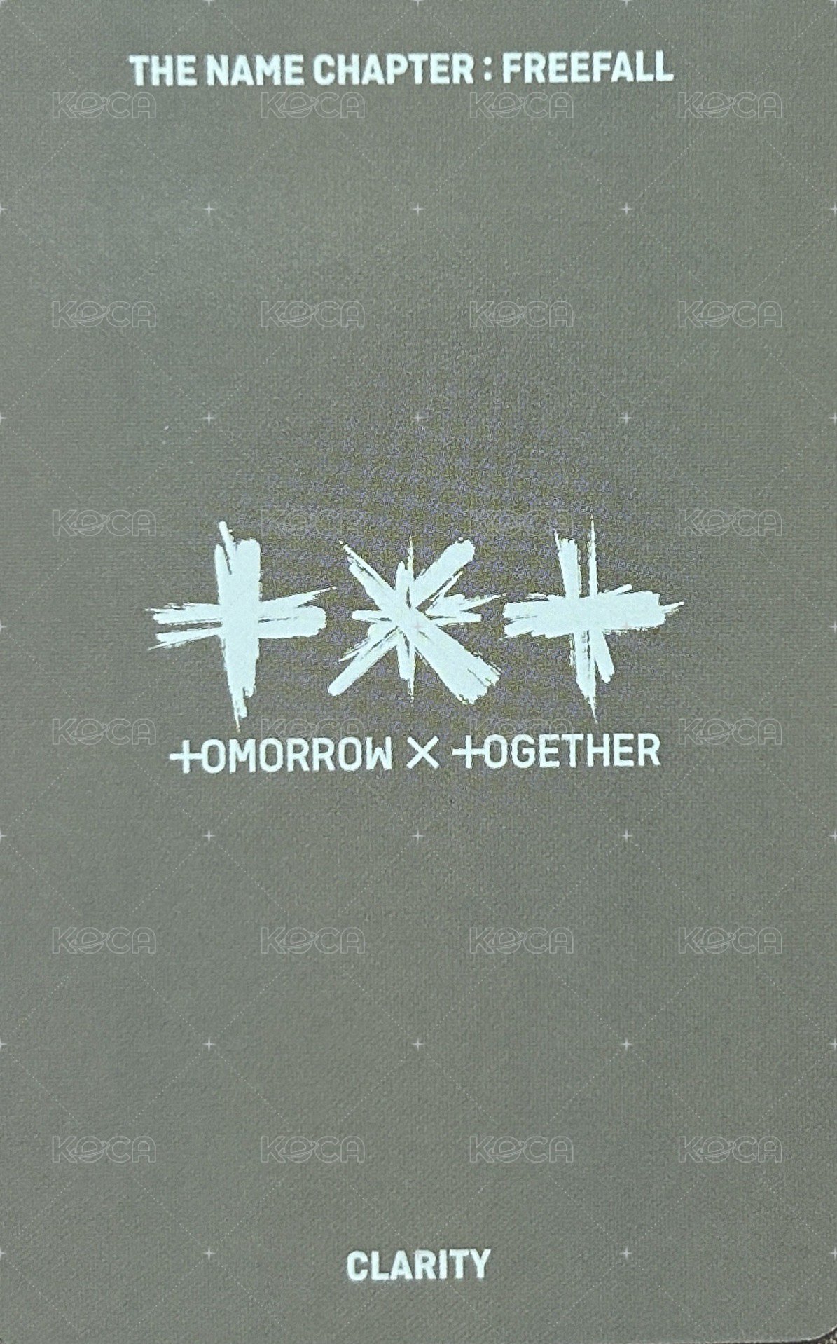 正三 專輯卡 正三 Clarity版A 背面