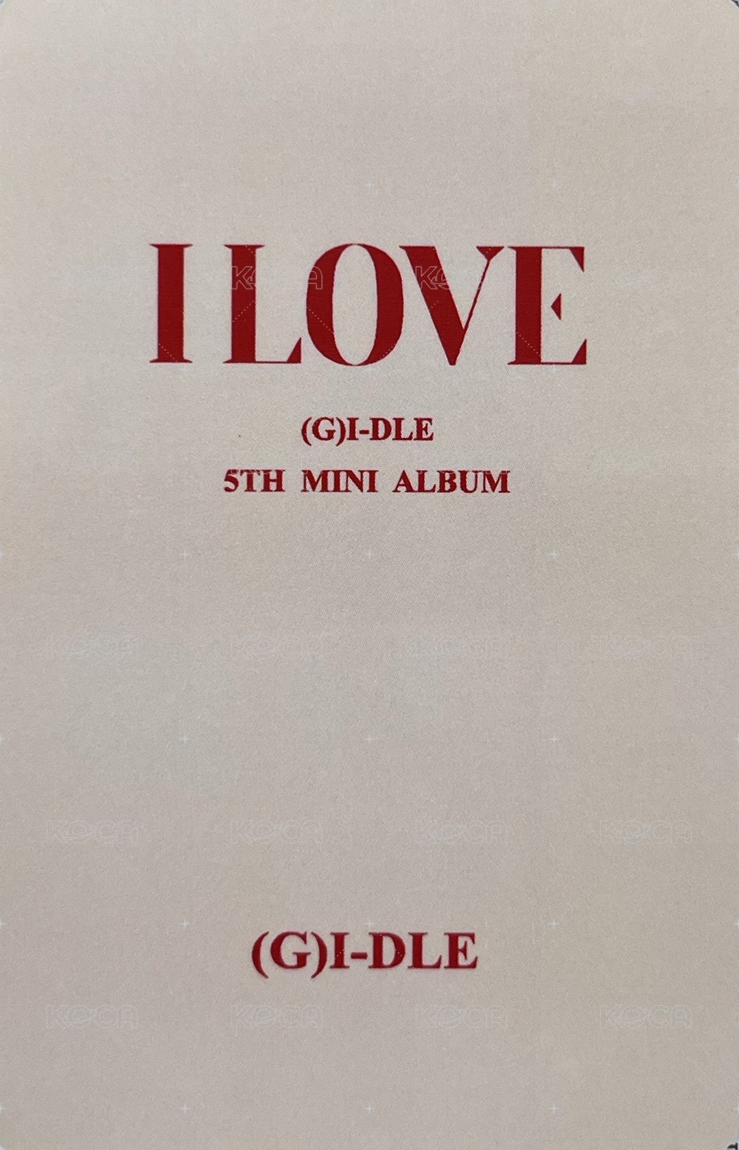 I LOVE tou 1.0 特典卡 白衣娟 背面