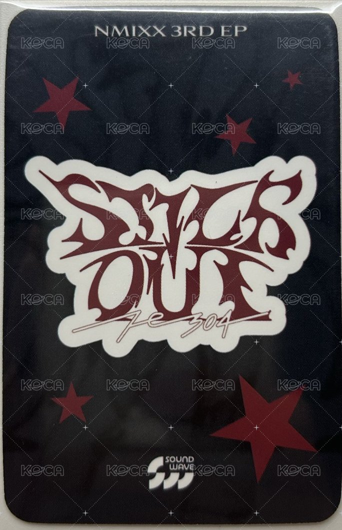 STICK OUT sw 線上 6.0 簽售卡 蕾絲頭巾 背面
