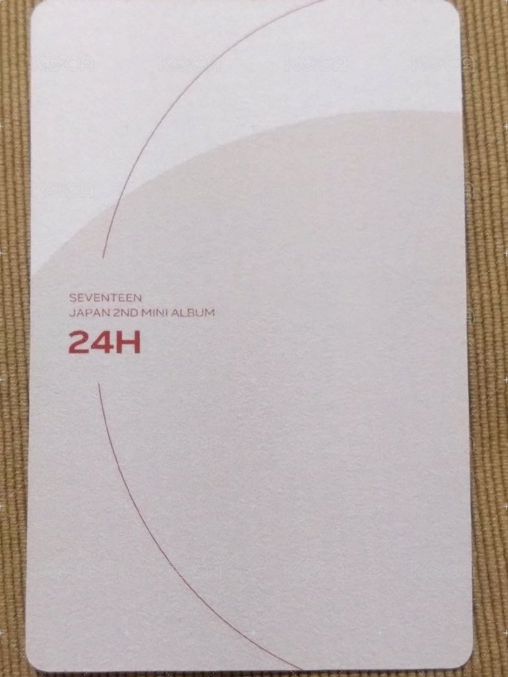 24H 專輯卡  背面