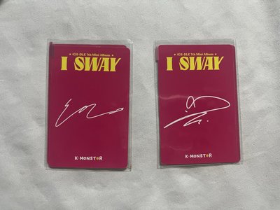 I SWAY KMONSTAR 簽售特典 雨琦 小娟