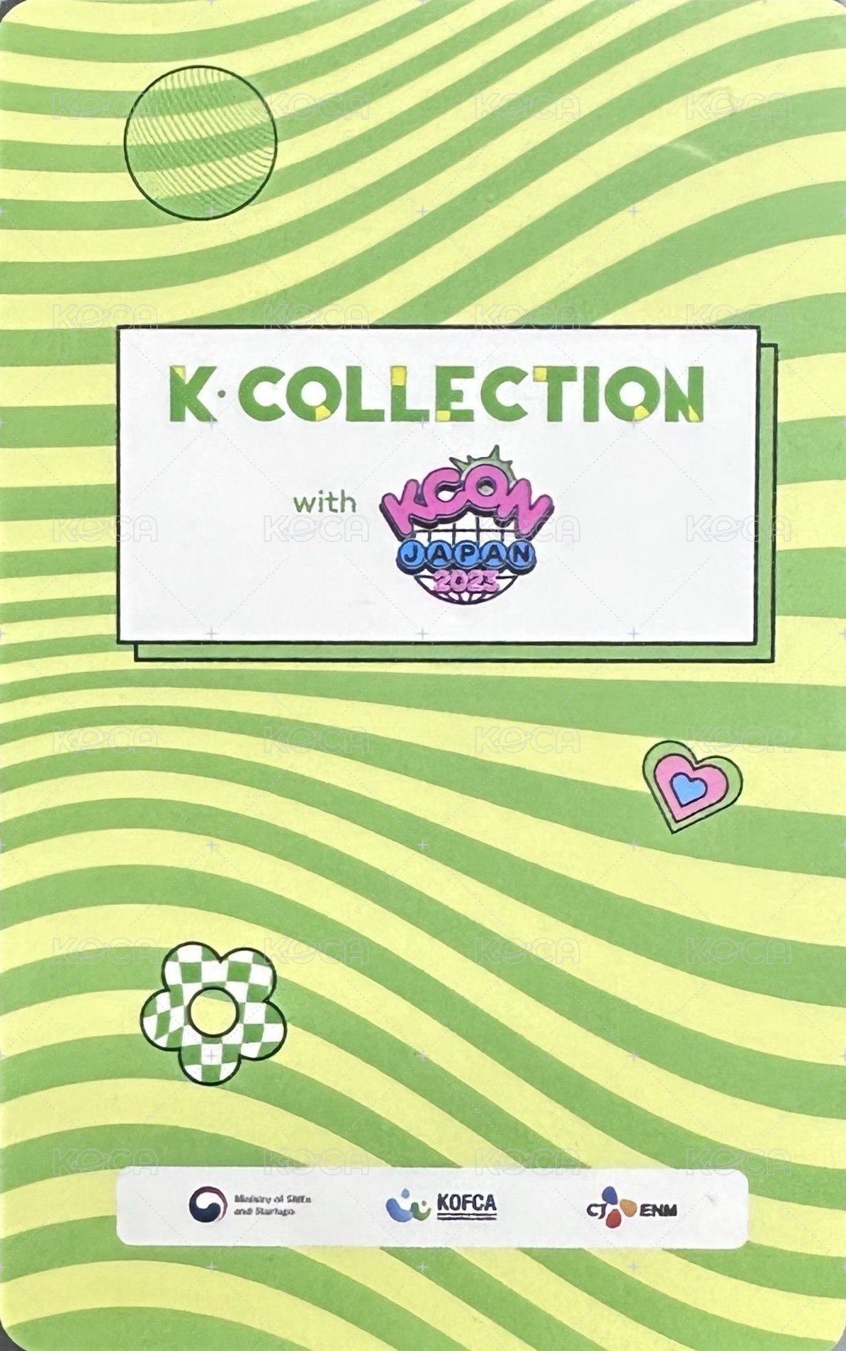 KCON JAPAN 2023 入場卡 / 場限卡  背面