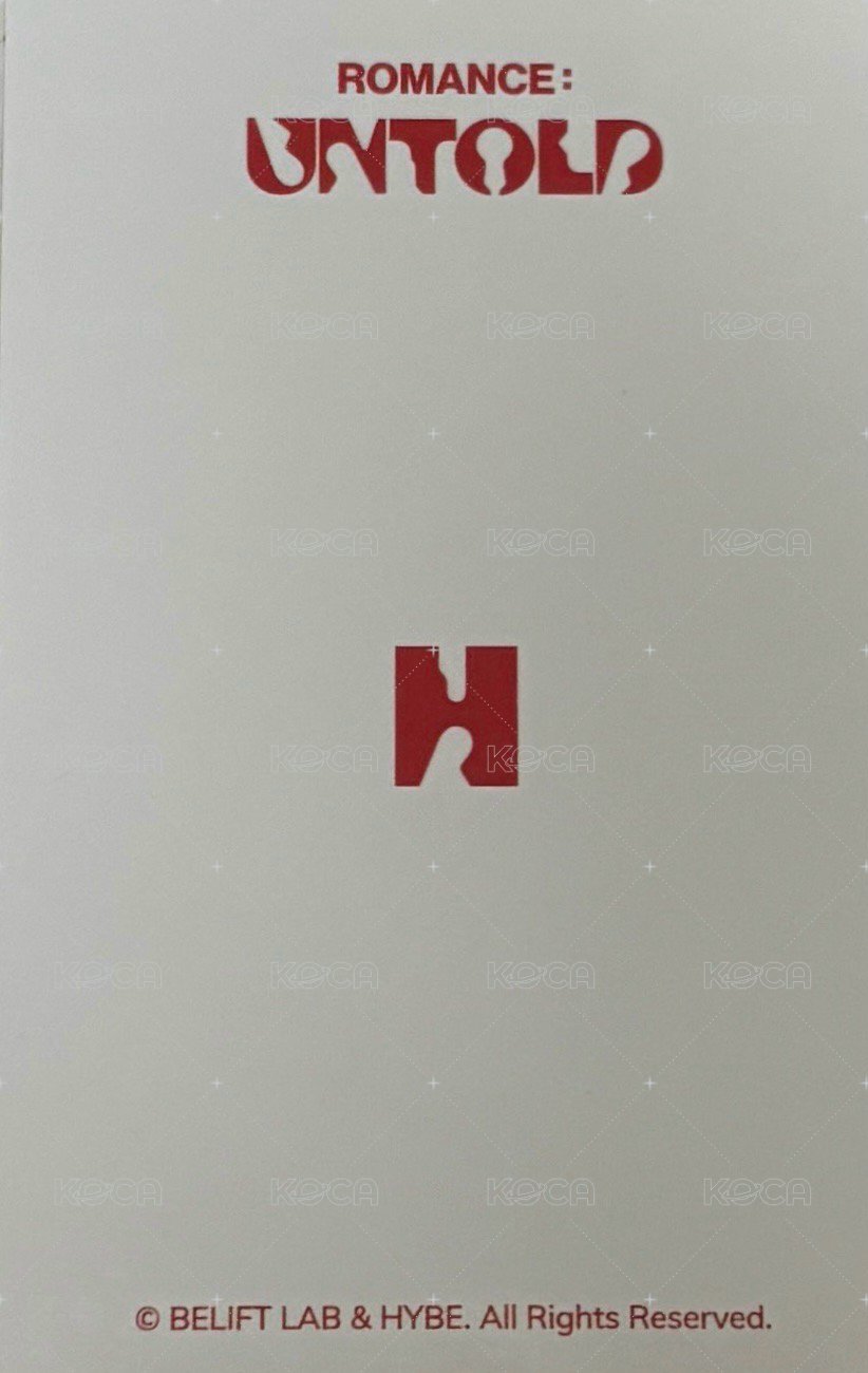 正二 戒指項鍊A ver. 周邊卡  背面