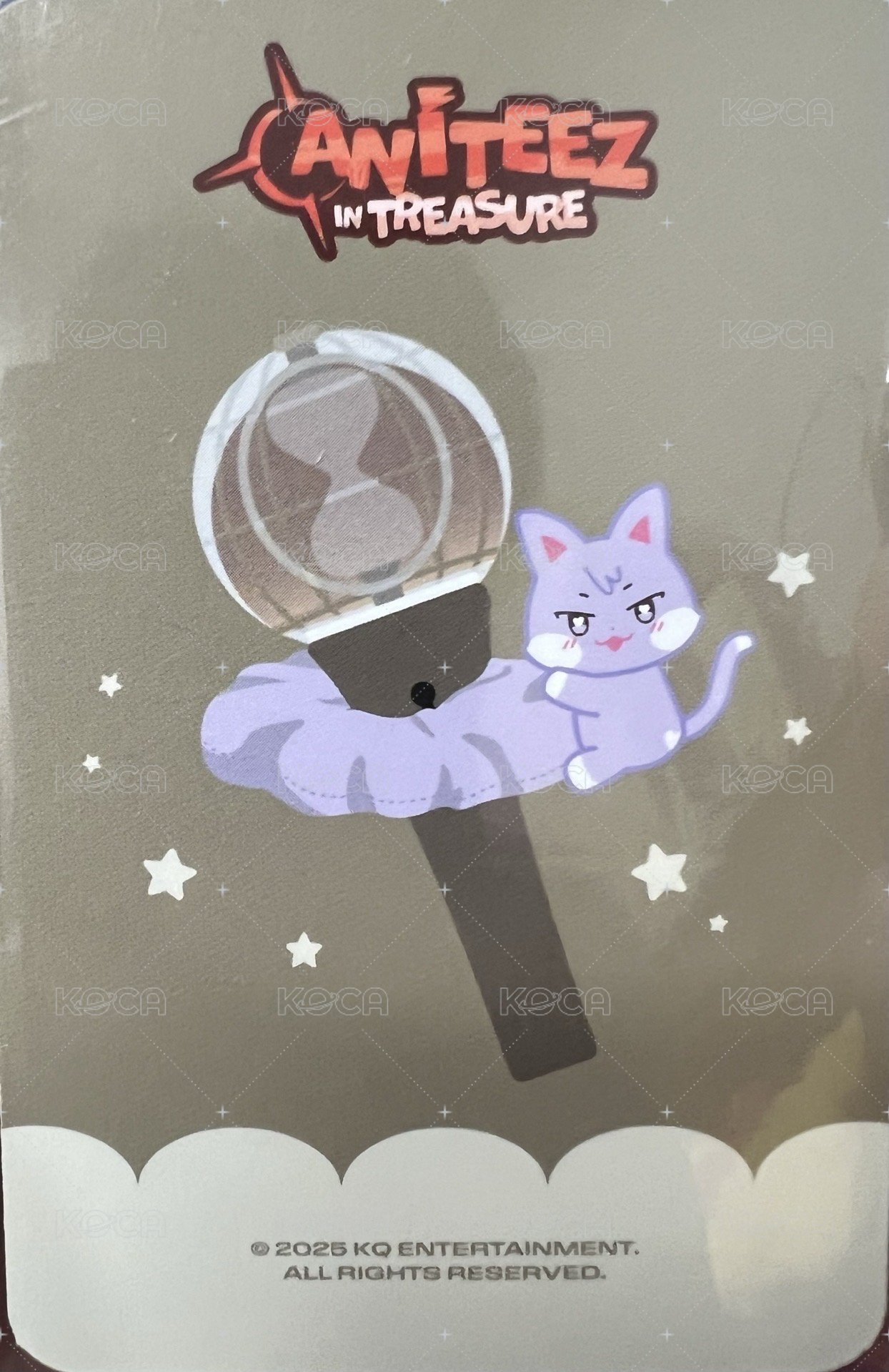 ANITEEZ IN TREASURE 周邊卡 LIGHT STICK STRAP 背面
