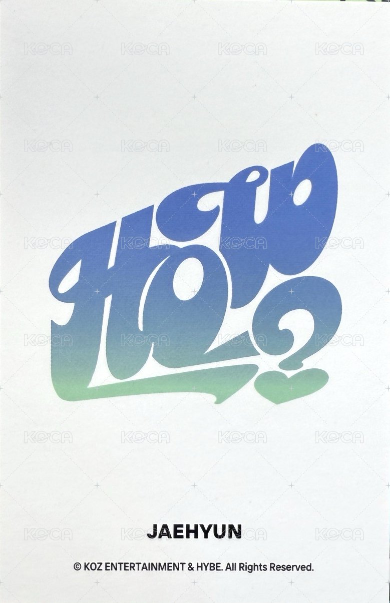 HOW? wvs 特典電腦卡冊 周邊卡  背面