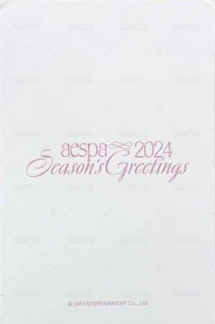 24年曆 hottracks 特典卡 吉 背面